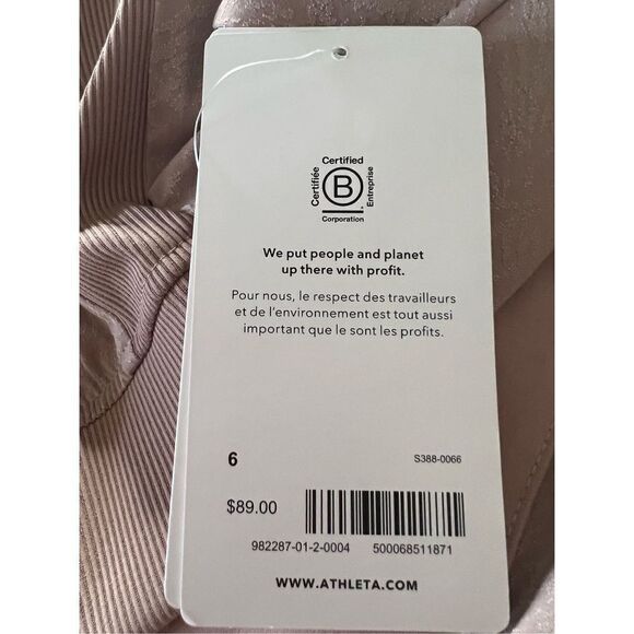 Athleta Women's Brown Brooklyn Textured Ankle Jogger Pants Size 6 NWT - Picture 7 of 7